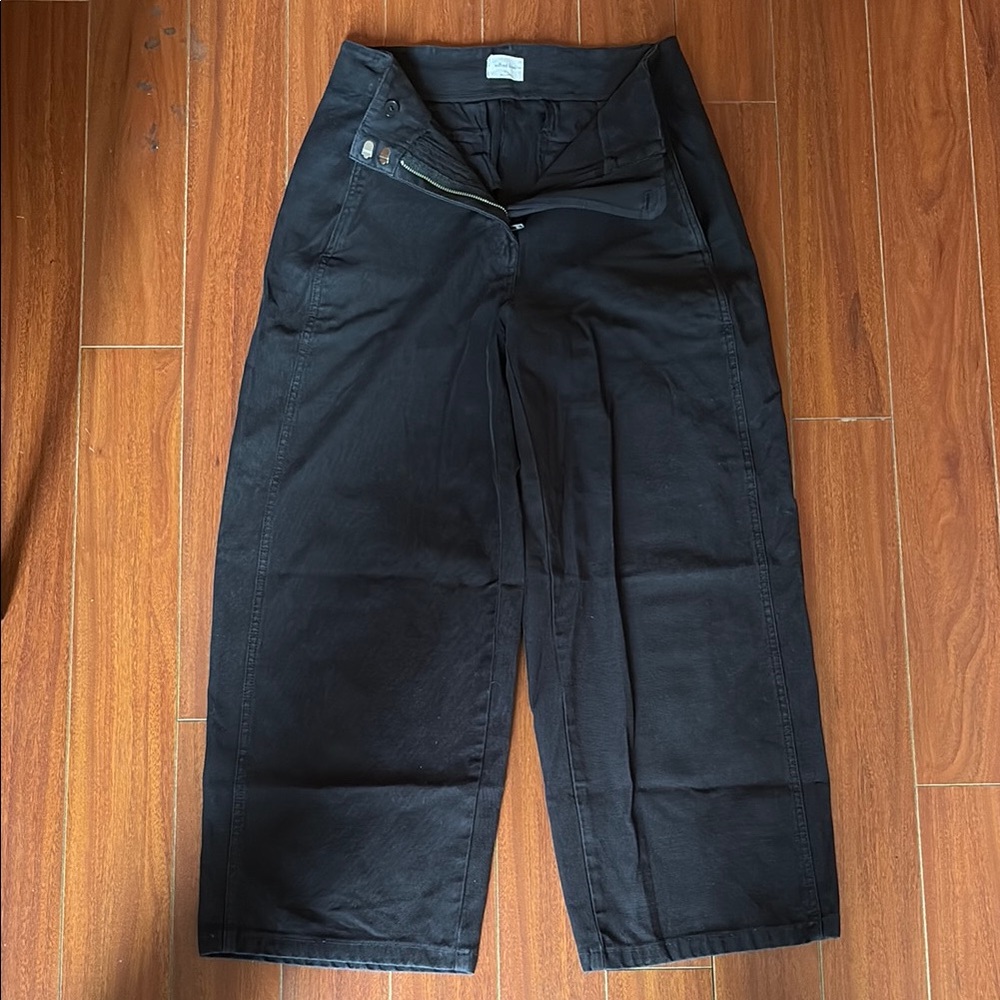 Aritzia Wilfred free Black Wide-Leg Pants